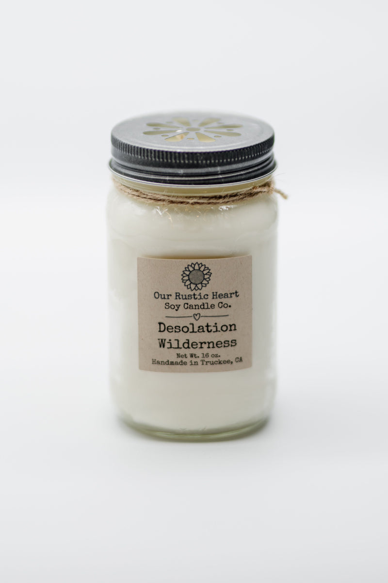 Our Rustic Heart Candle 16 oz Desolation Wilderness