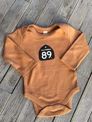 Baby Long Sleeve Onesie Tahoe Shield Bodysuit | California 89