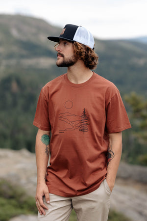 Men's River Graphic T-shirt | Sierra Graphic Tee | California 89