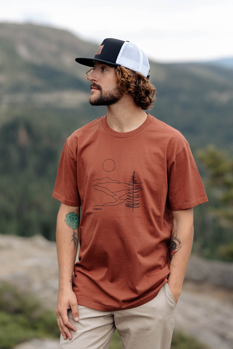 Men's River Graphic T-shirt | Sierra Graphic Tee | California 89