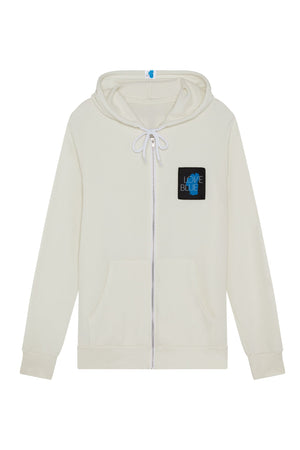 Unisex Midweight Zip Hoodie, Love Blue Lake | California 89