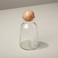 Glass and Mango Wood Decanter Short | California 89