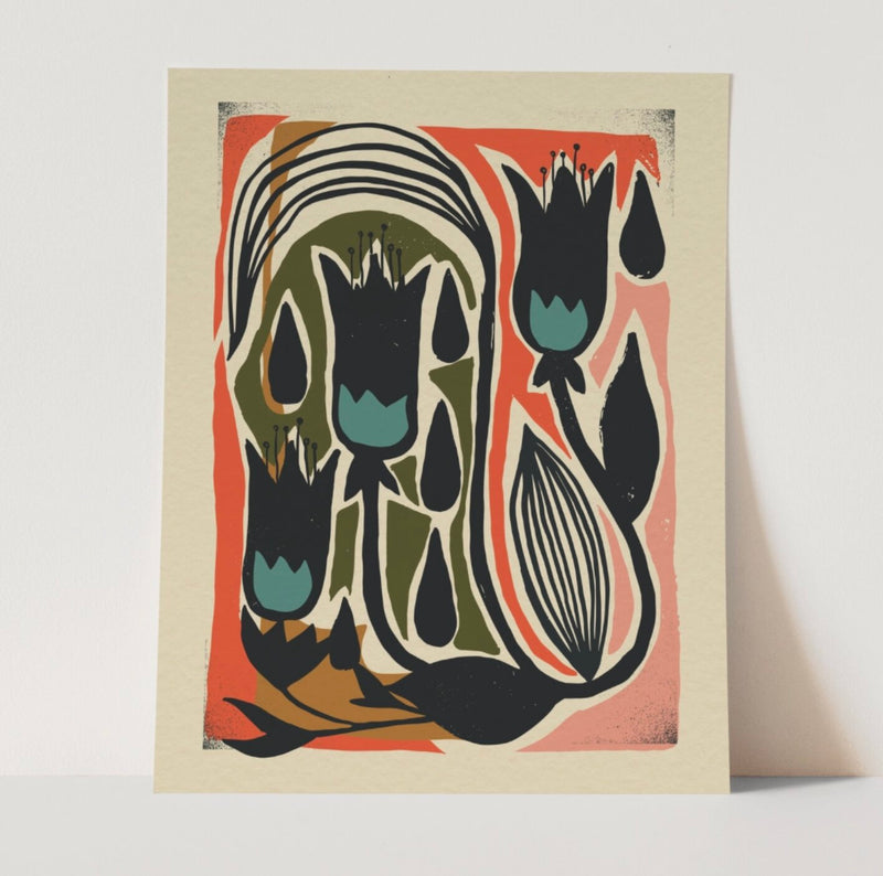 Nurture Mid Century Art Print 11x14 | California 89