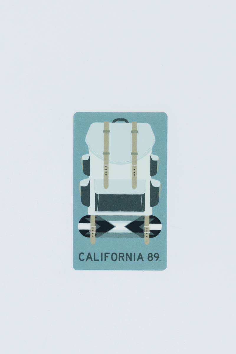 Small Sticker, Backpacker | California 89
