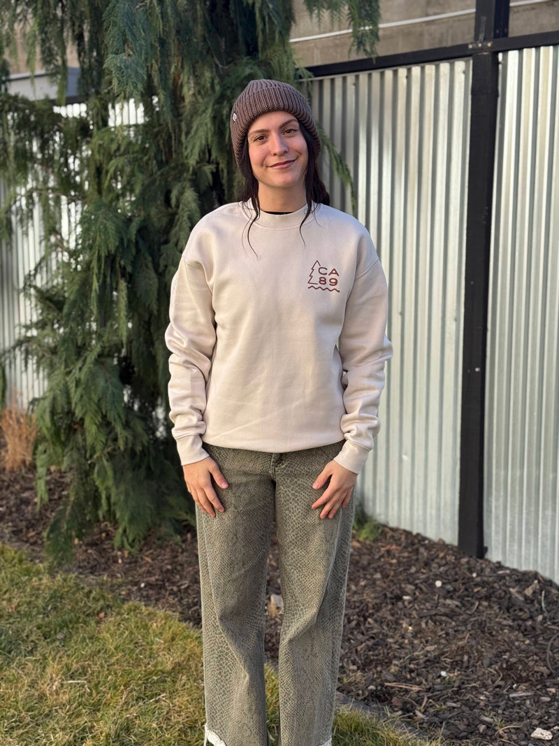 Unisex Crewneck Sweatshirt with CA89 Truckee | California 89
