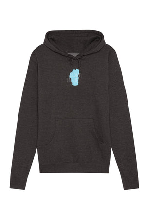 Unisex Love Blue Hooded Sweatshirt | California 89