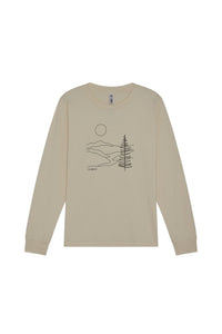 Women's Long Sleeve River Illustration T-shirt | California 89