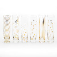 La Fete Golden Champagne Flutes | California 89