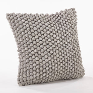 Crochet Pompom Pillow - Down Filled