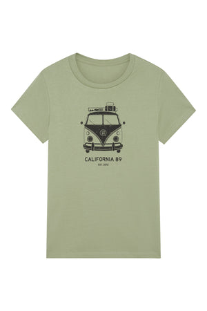 Women's Short Sleeve VW Bus T-shirt | California 89