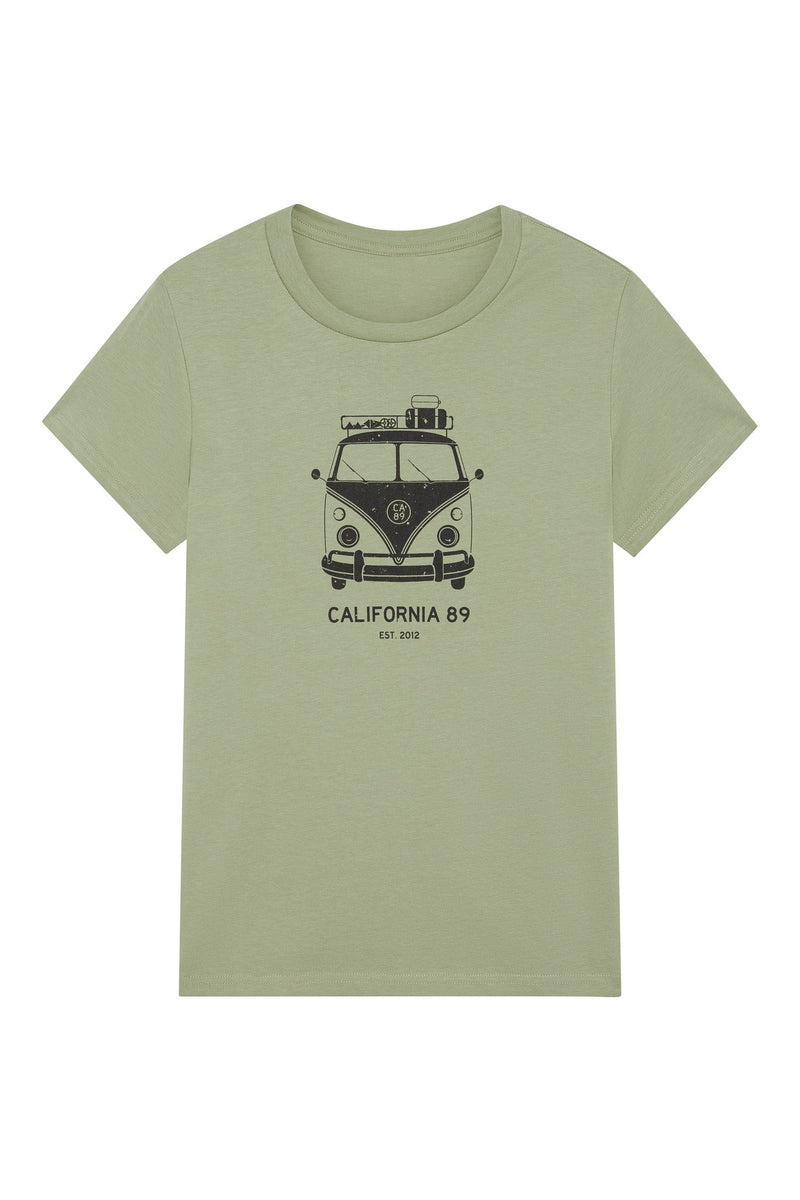 Women's Short Sleeve VW Bus T-shirt | California 89