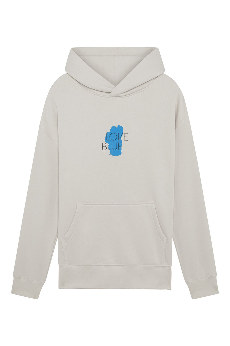 Women's Love Blue Relaxed Hooded Sweatshirt | California 89