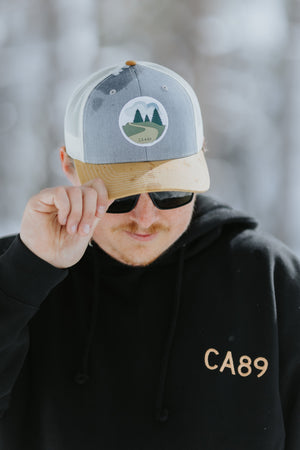 Trucker Hat with Winding Road Patch | California 89