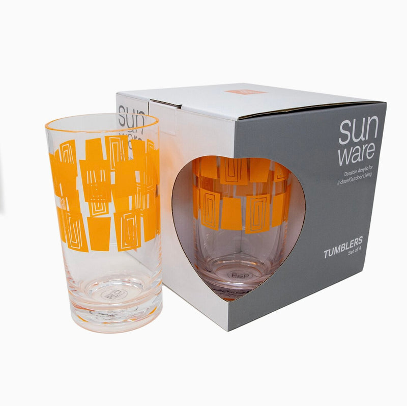 Tiki Acrylic Tumbler Set of 4 | California 89