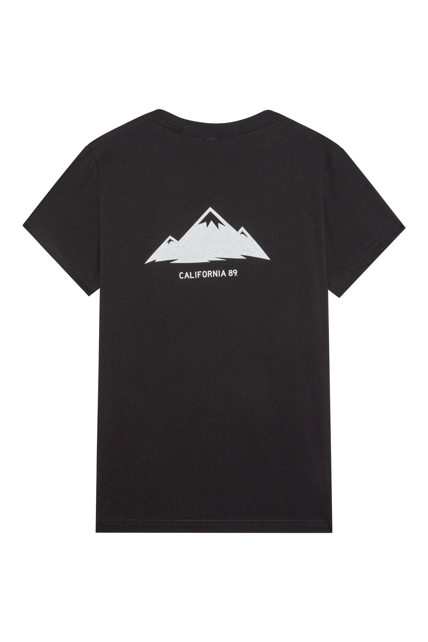Kids Shield Logo T-shirt | Mountain Back Print Youth Tee