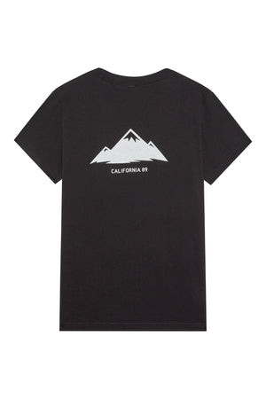 Kids Shield Logo T-shirt | Mountain Back Print Youth Tee