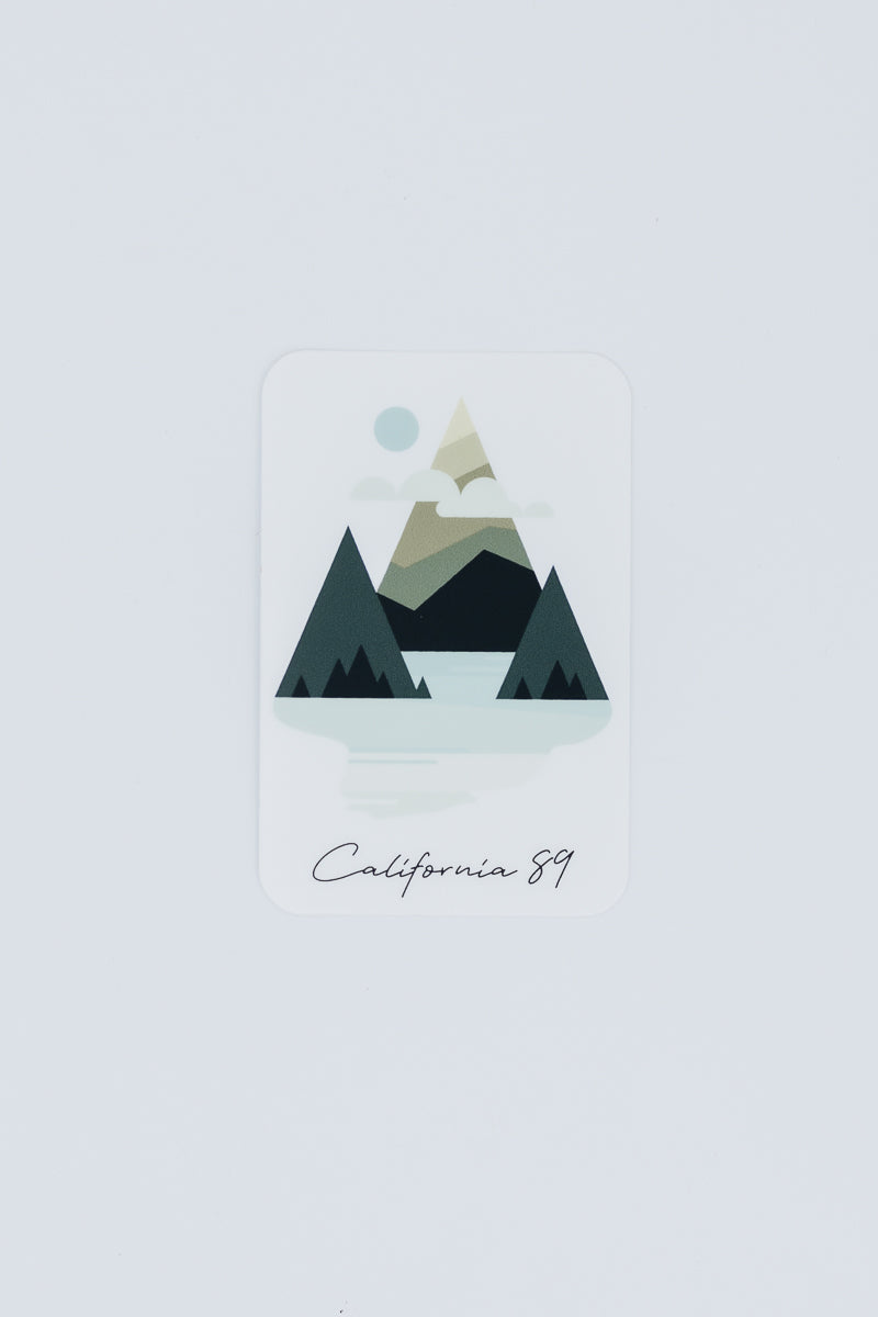 Small Sticker, Mountains and Water | California 89