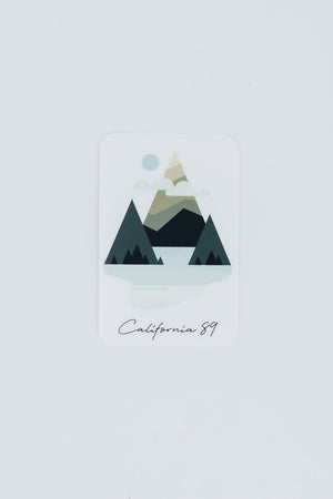 Small Sticker, Mountains and Water | California 89