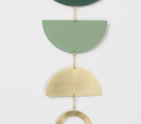 Frond Wall Hanging Green and Brass | California 89