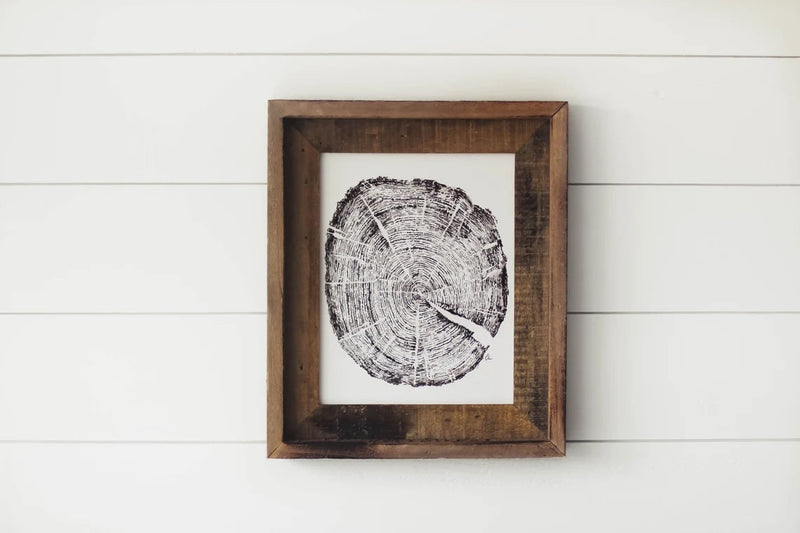 Framed 11 x 14 Tree Ring Print
