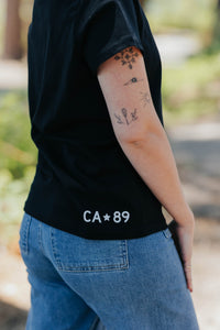 Women's Short Sleeve Love Blue T-shirt | California 89