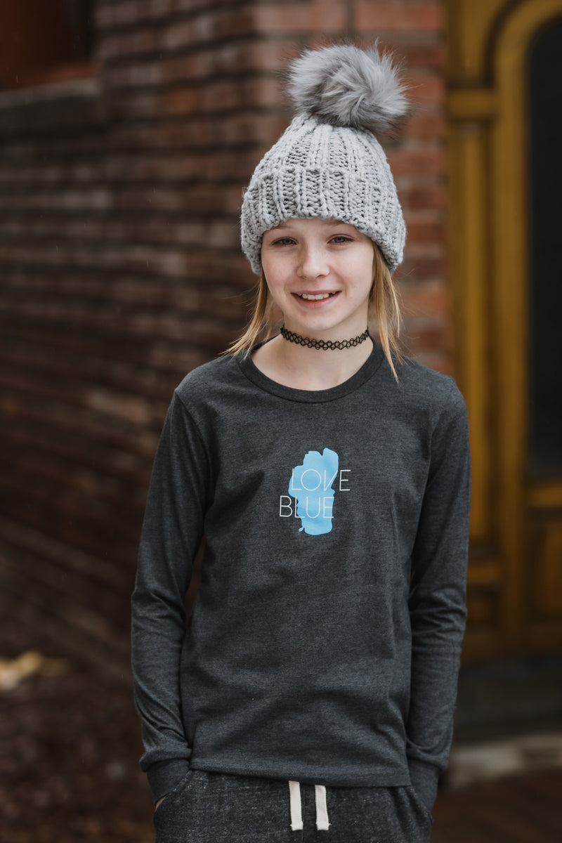 Kids Love Blue Long Sleeve T-shirt | Youth Tahoe Tee
