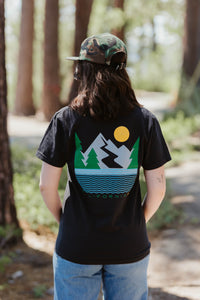 Unisex Short Sleeve Sierra Horizon T-shirt | California 89