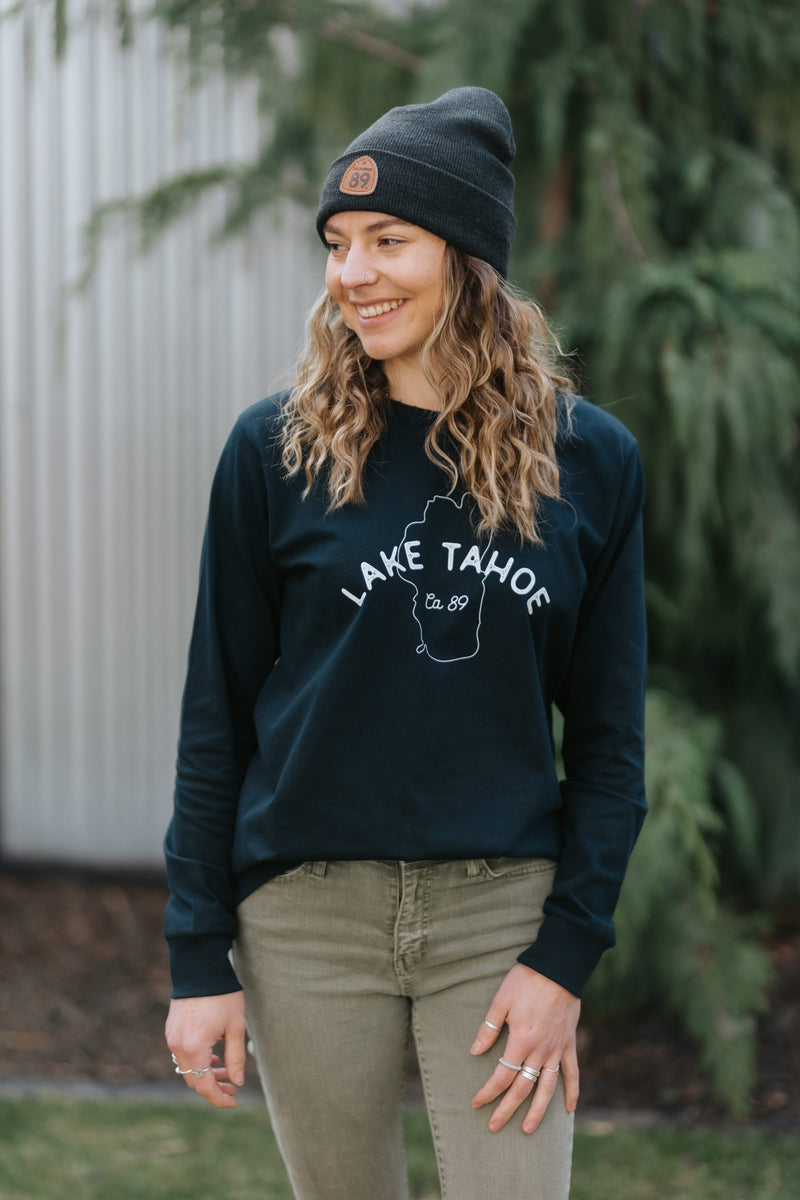 Women's Long Sleeve Lake Tahoe T-shirt | California 89