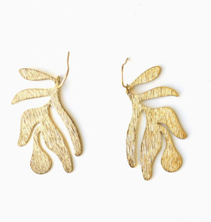Abstract Leaf Earring