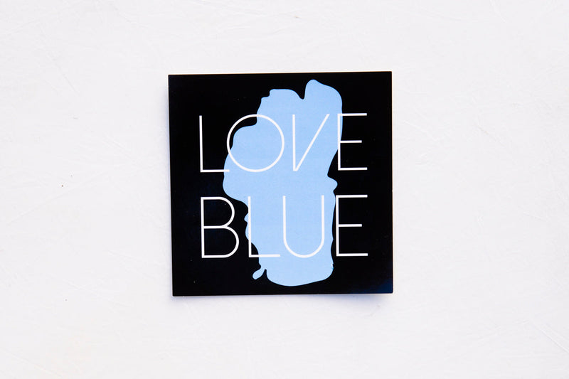 Love Blue Sticker | California 89 Graphic Decal