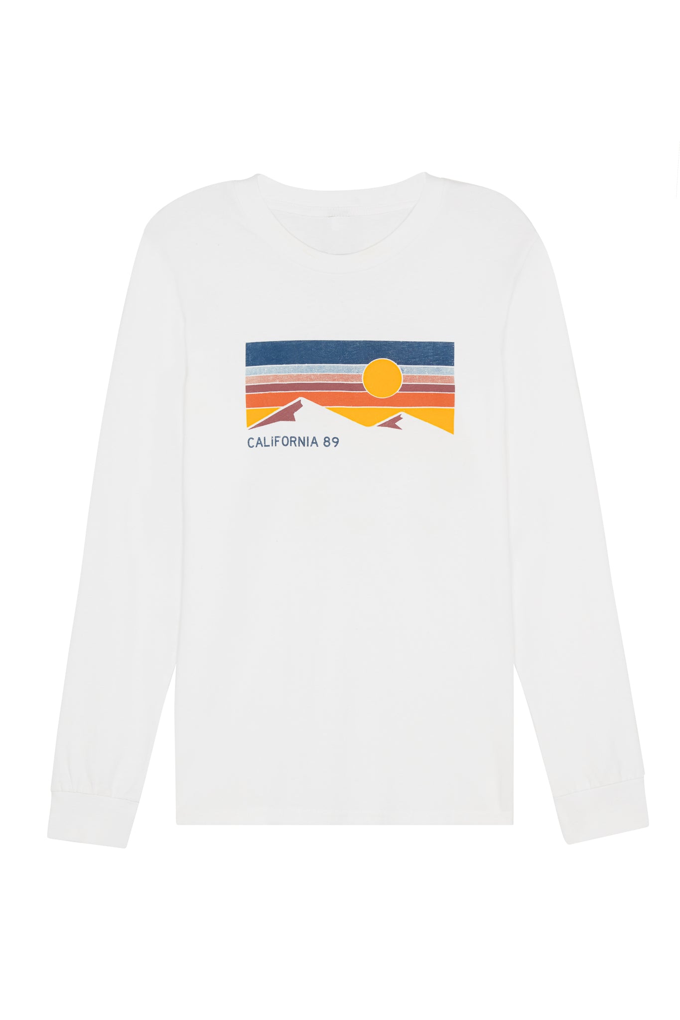 Men's Sky and Mountain Long Sleeve T-shirt | California 89