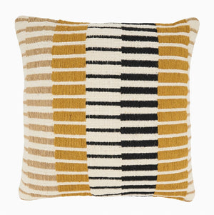 Dynamic Stripe Geometry Throw Pillow