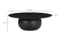 Bradbury Coffee Table - Blackened Acacia - 42" x 13"