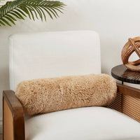 Luxurious New Zealand Sheepskin Bolster Pillow