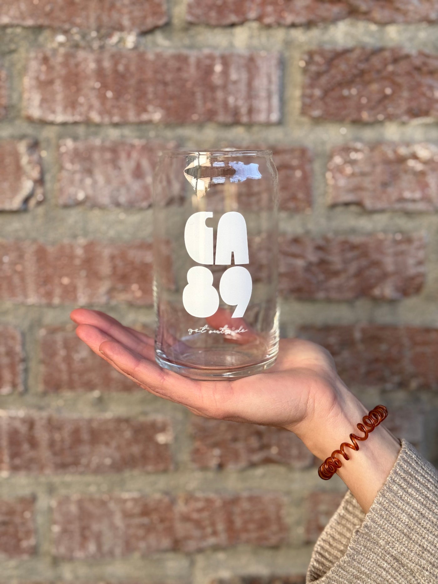 California 89 Glass Can | Woodgrain Drinkware by California 89, Truckee CA