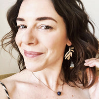 Abstract Leaf Earring
