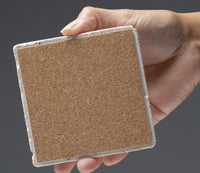 Natural Travertine Coasters - set of 4