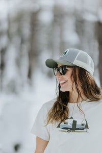 Trucker Hat with Winding Road Patch | California 89
