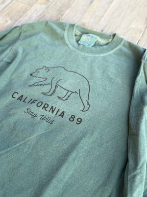 Unisex Long Sleeve Stay Wild T-shirt | California 89