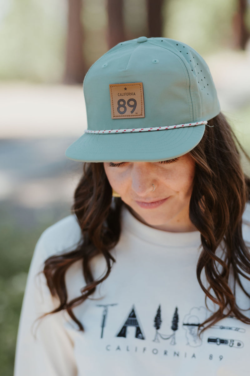 California 89 Perforated Snapback Hat | Tahoe Performance Hat