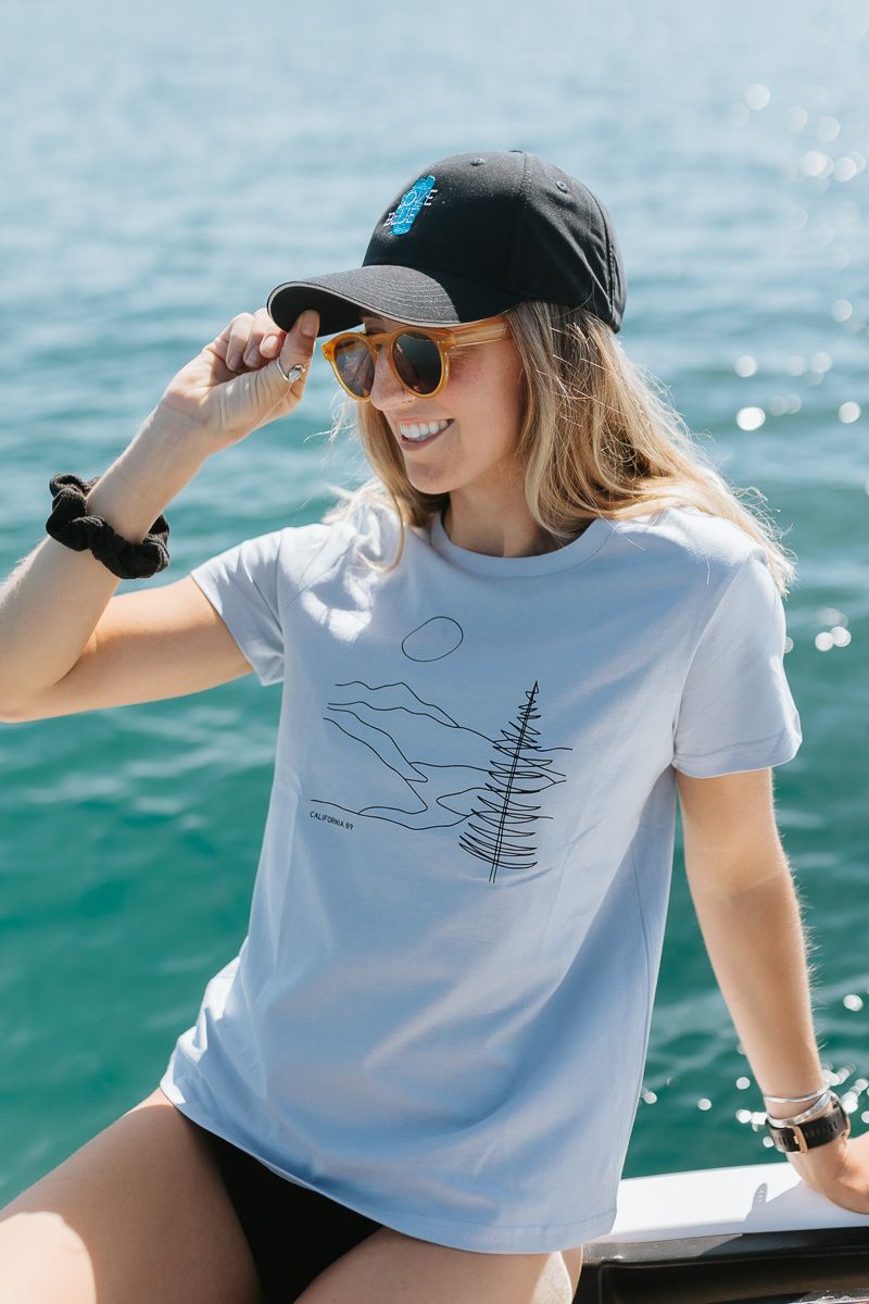 Women's Short Sleeve River Illustration T-shirt | California 89