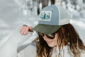 Trucker Hat with Camper Patch | California 89