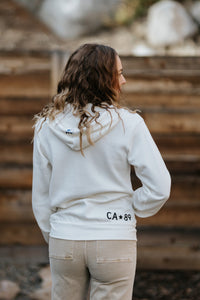 Unisex Midweight Zip Hoodie, Love Blue Lake | California 89