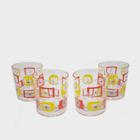 Atomic Acrylic Old Fashioned Glass Set of 4 | California 89