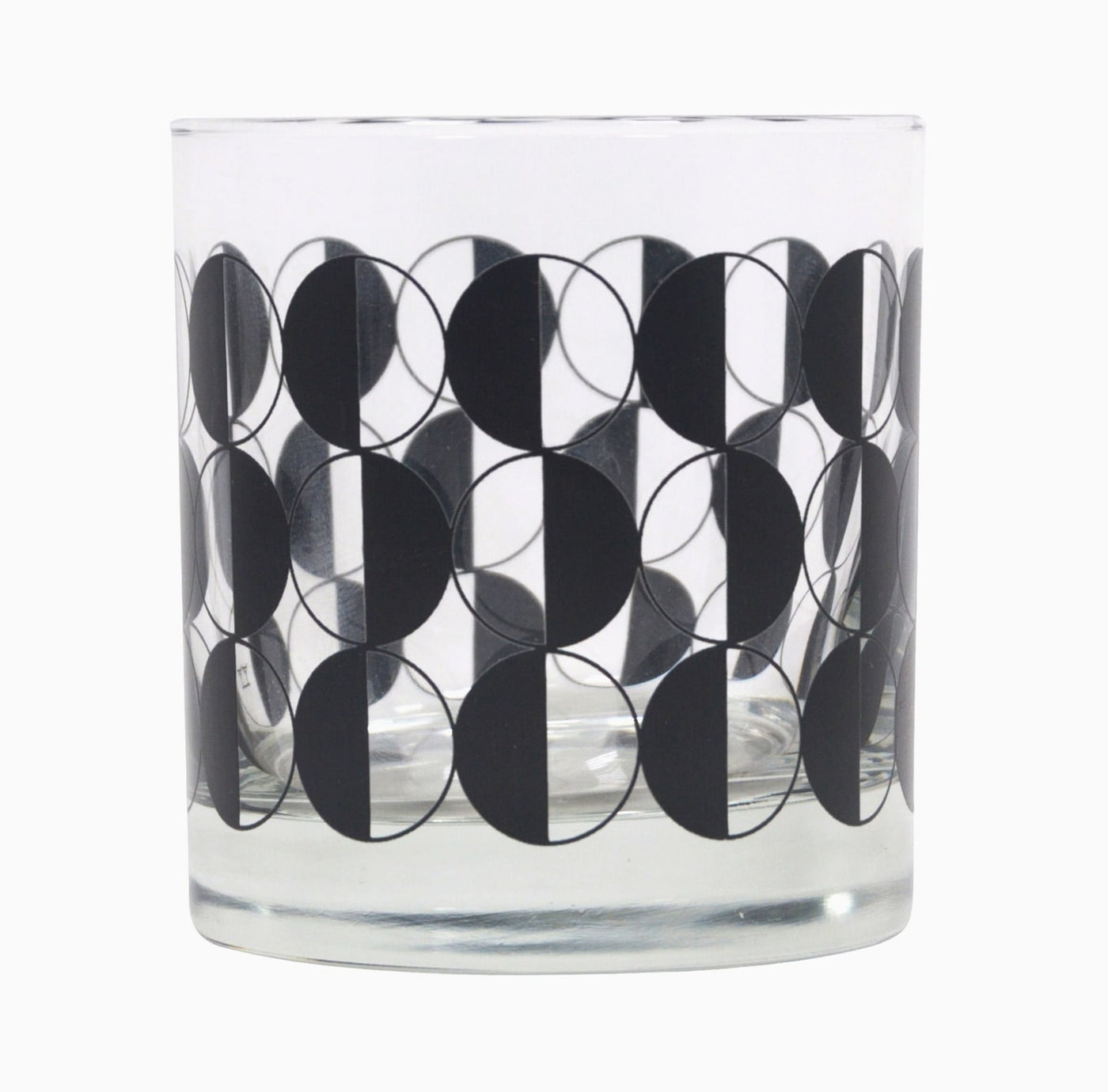 Partial Eclipse Rocks Glass