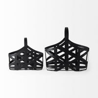 Tyrell Iron Baskets Set Of Two 23L x 11W; 18L x 8W