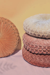 Velvet Round Handmade Pillow | California 89