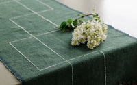 Rift Valley Handwoven Ethiopian Cotton Table Runner | California 89