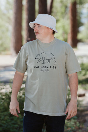 Unisex Short Sleeve Stay Wild T-shirt | California 89