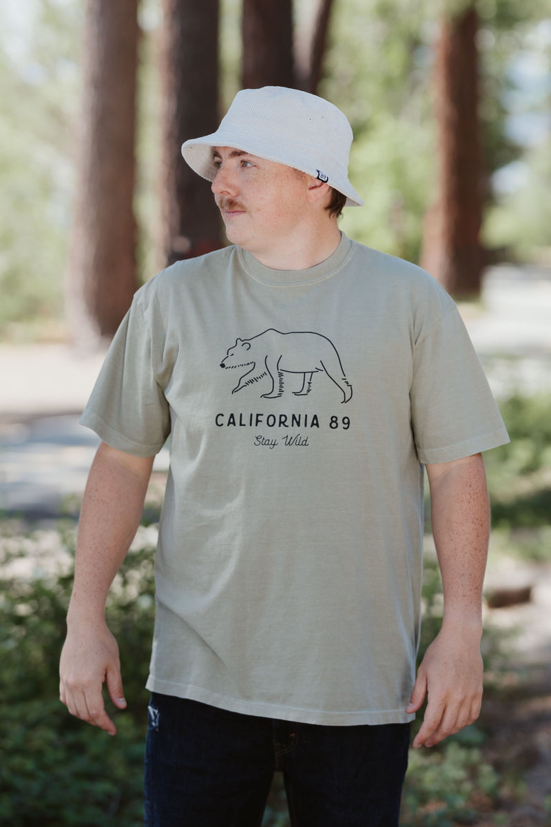 Unisex Short Sleeve Stay Wild T-shirt | California 89